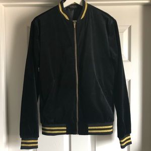 Zara Velvet Bomber Jacket